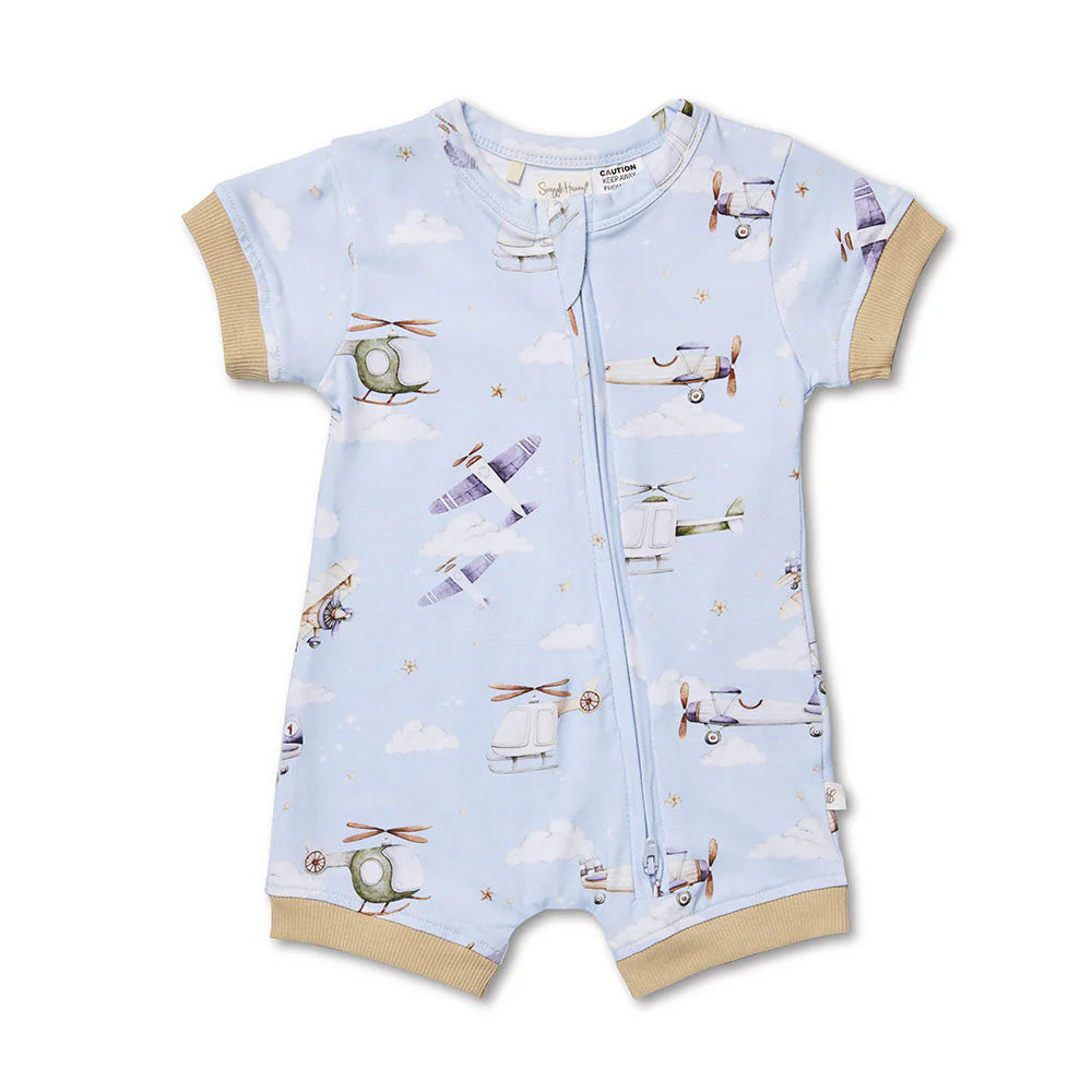 Taking Flight Organic Shortie Romper