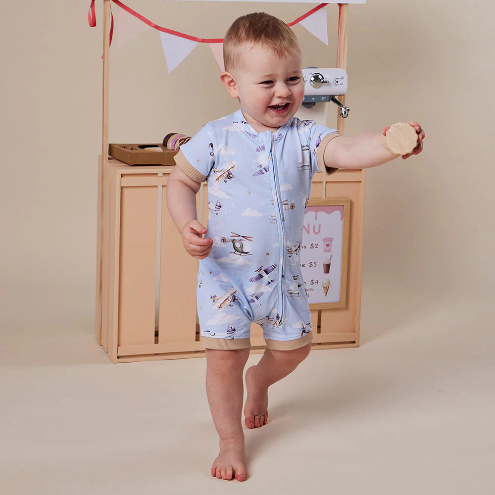 Taking Flight Organic Shortie Romper