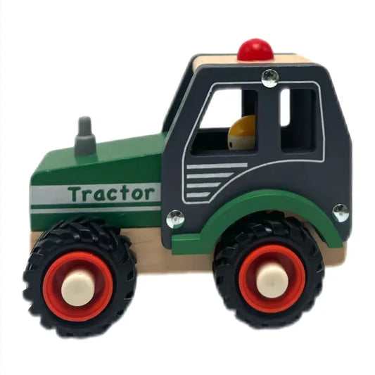 Tractor Green Wooden