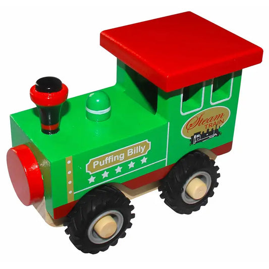 Train Green Wooden