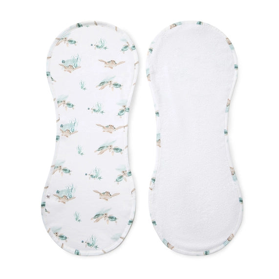 Turtle Organic Cotton Burp Bib