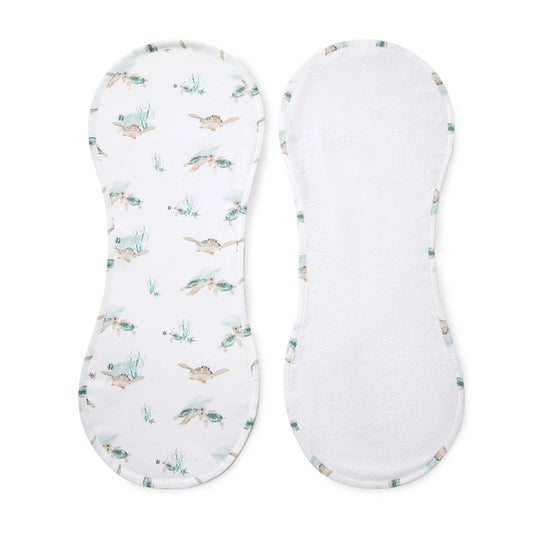 Turtle Organic Cotton Burp Bib
