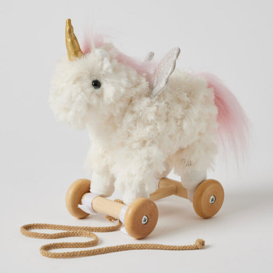 Plush Pull Along Unicorn