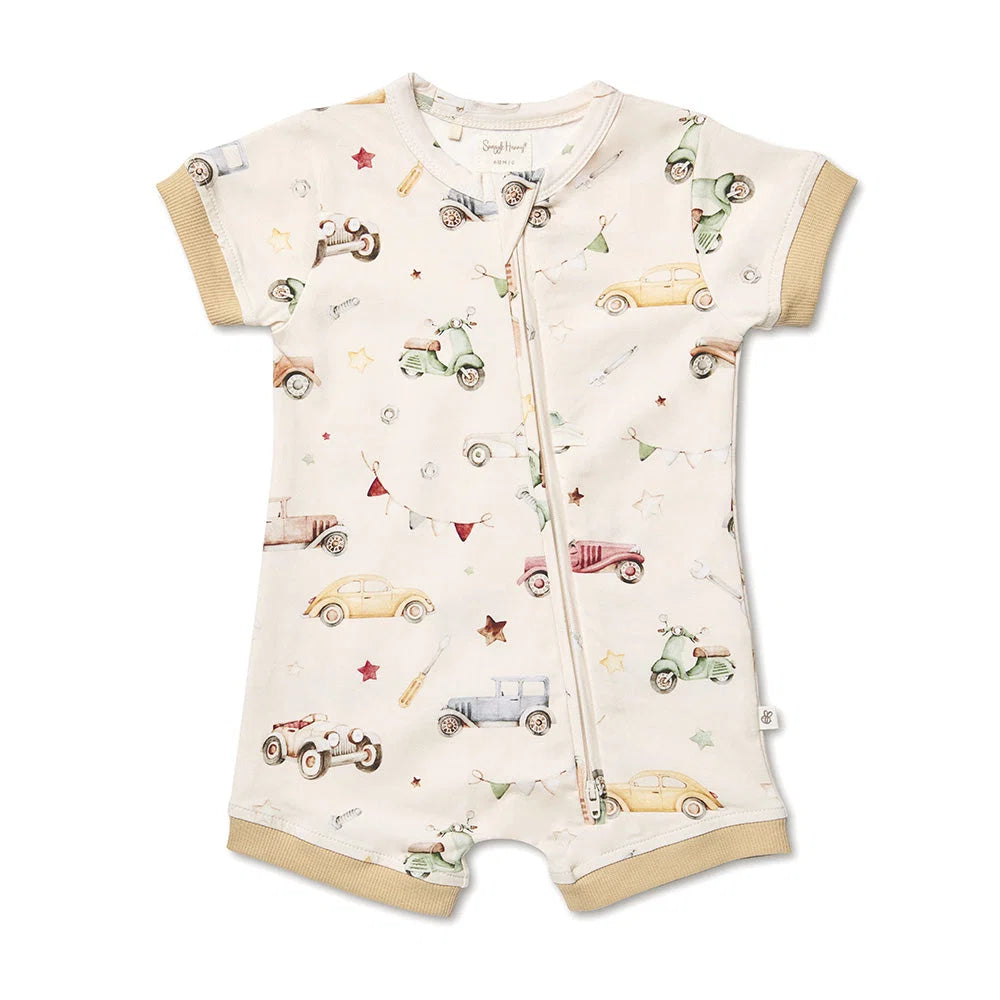 Vintage Cars Snuggle Shortie