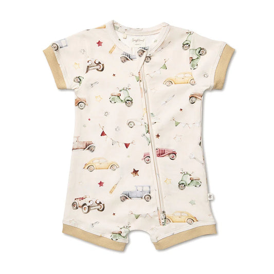 Vintage Cars Snuggle Shortie
