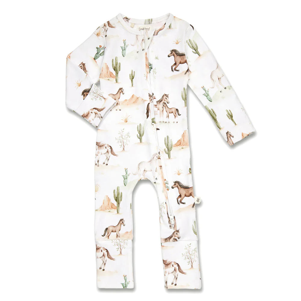 Wild Horses Organic Snugglesuit Romper