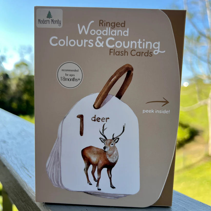 Woodlands Colour Counting Flash cards