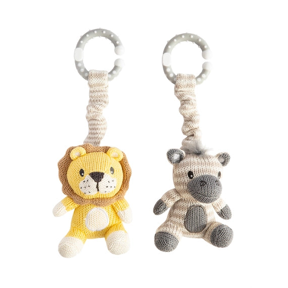 Zebra and Lion Pram Toys